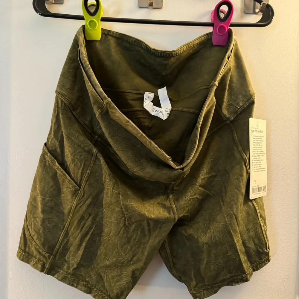 lululemon athletica Olive Green Bike Shorts Size 14